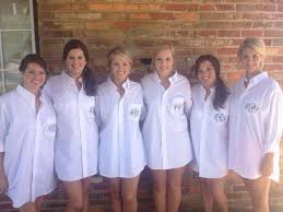 Easy, no tools required besides pins. Our Classic Button Down Is The Perfect Practical And Personal Bridal Party Gift Adorned With Bridal Party Getting Ready Bridesmaid Shirts Bridal Party Shirts