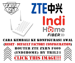 You will need to know then when you get a new router, or when you reset your router. Password Router Zte Zxhn F609