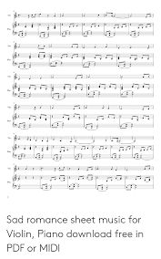 Www.musicnotes.com/l/hb6z4 want to learn the piano? Sad Romance Sheet Music For Violin Piano Download Free In Pdf Or Midi Music Meme On Me Me