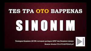 We did not find results for: Soal Soal Tpa Oto Bappenas Sinonim Youtube