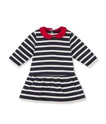 Robe Bebe Fille A Rayure Mariniere Bleu Noctambule Beige Coquille Petit Bateau Robe Bebe Fille Vetements Bebe Filles Bebe