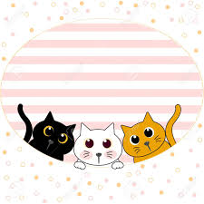 A cute photo of a newborn baby kitten. Cute Cat Kitten Family Greeting Cartoon Doodle Wallpaper Cover Royalty Free Cliparts Vectors And Stock Illustration Image 139643958