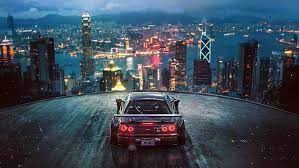) there are places for mobile wallpapers. Black Car Illustration City Nissan Skyline Tuning Future R34 By Khyzyl Saleem Hd Wallpaper Wallpaperbetter