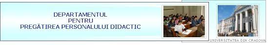 Departamentul pentru pregatirea personalului didactic din uvt. Departamentul Pentru Pregatirea Personalului Didactic Universitatea Din Craiova
