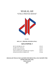 Last updated on august 3, 2017 by tongkrongan islami. Doc Makalah Etika Profesi Bisnis Nur Asnita Eka Musrifah Academia Edu