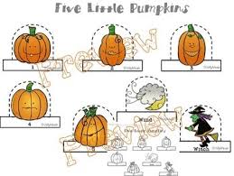 Children can dip the cut. Five Little Pumpkins Finger Puppets Coloring Worksheets By Trinitymusic