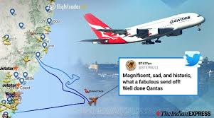 Check spelling or type a new query. Qantas S Last Boeing 747 Draws Airline S Iconic Logo In The Sky During Final Flight Trending News The Indian Express
