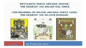 Arti dari kata ini mengasumsikan bahwa masa depan sudah tertulis dan tidak ada yang bisa membaca tarot awalnya adalah rasa penasaran bagi saya. Arti The Chariot Vii Dalam Hal Cinta The Chariot Meaning In Love Kartu Tarot Arkana Mayor Youtube