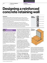 When designing and building a retaining wall, there are a variety of factors to consider, regardless of whether it's design guidance. Technical Guidance Note Level 2 No 9 Designing A Reinforced Concrete Retaining Wall The Institution Of Structural Engineers