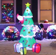 Weihnachten Aufblasbare Outdoor Weihnachtsbaum Mit Nikolaus Und Schneemann 2m Haus Und Garte In 2020 Weihnachten Dekoration Dekoration Gunstig Outdoor Dekorationen