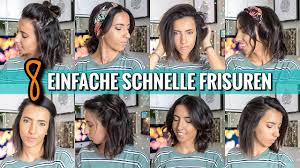 Dann stöbern sie auf unserer frisurenseite auf brigitte. 8 Einfache Schnelle Frisuren Fur Den Alltag Ohne Flechten Geeignet Fur Kurze Haare Youtube