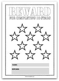 colourful reward charts for kids