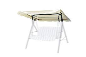 Outdoor patio swing canopy replacement, waterproof polyester top replacement for swing 2 or 3 seater, sun shade patio swing for outdoor garden patio yard park porch (beige, only swing cover). Reasejoy 165x120cm Swing Canopy Top Cover Swing Seat Chair Canopy Replacement Uv30 For Garden Outdoor Bench Patio Ivory Kogan Com