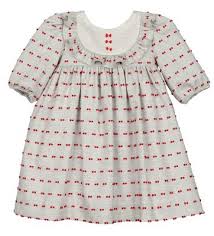 Luli Me Baby Toddler Girls Gray Bib Dress With Red Details