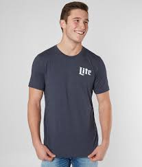 Brew City Miller Light Original T Shirt Men S T Shirts In Heather Navy Buckle