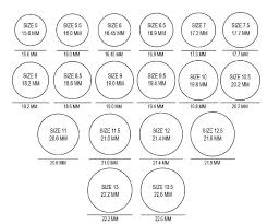 Printable Ring Size Chart Gallery Free Any Chart Examples