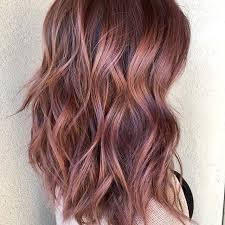 Rose Gold Brunette Rose Gold Hair Balayage Gold Brown Hair Rose Gold Brown Hair