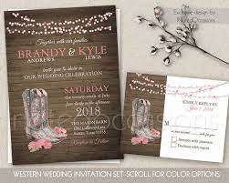 Printable Country Western Wedding Invitations Set Cowboy Boots Wedd Western Wedding Invitations Country Western Wedding Invitations Country Wedding Invitations