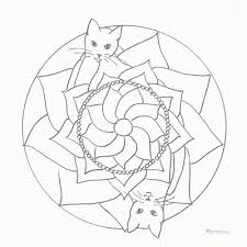 Bekijk meer ideeën over zendoodle, katten, kleurplaten. Mewarna07 Kleurplaat Mandala Kat
