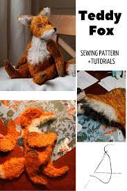 Fox Plush Pattern Stuffed Fox Teddy Bear Pattern Fox Toy Etsy Stuffed Animal Patterns Fox Sewing Pattern Plush Pattern