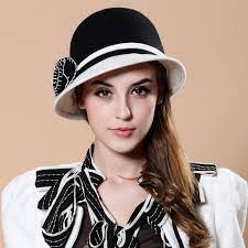 Promotion 100 Pure Wool Luxury Feather Adjustable British Noble Style Homburg Stewardess Beret Decoration Hat Blue Hat Fashion Women Hats Fashion British Hats