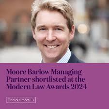 Moore Barlow Managing Partner shortlisted in Modern Law Awards