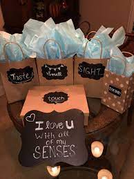 Did this for my boyfriends birthday! I Love You With All Of My Senses My Version For My Boyfriends Birthday Best Boyfriend Gifts Birthday Gifts For Boyfriend Diy Easy Birthday Gifts