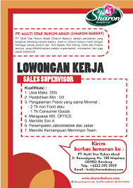 Mengkoordinir dan mengatur tim sales, agar dapat meningkatkan tingkat. Sharon Bakery Ø¹Ù„Ù‰ ØªÙˆÙŠØªØ± Dibutuhkan Sales Supervisor Kualifikasi Tercantum Dibawah Ini Loker Lokerbdg Lokerbandung Lowongankerjabandung Infoloker Https T Co Saevfsl7hl ØªÙˆÙŠØªØ±