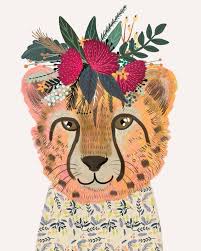 Animals Wearing Flower Crowns So Colorful That You Ll Wish You Had One Animal Illustration Animal Art Crown Art