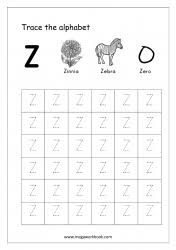 To learn letter formation.this letter z worksheet with big fonts is the first step to start letter tracing on paper.kids can next move to smaller sized fonts and master letter formation. Tracing Letters Alphabet Tracing Capital Letters Letter Tracing Worksheets Free Printables Megaworkbook