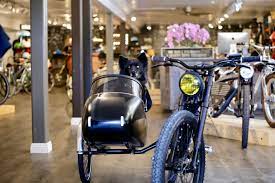 Mad Dogs Englishmen Bike Shop Carmel Ca Bicycle Store Bicycle Sidecar Biking With Dog