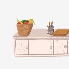Cartoon Kitchen And Kitchen Tools Cutlery Vegetable Basket Cartoon Cabinet Png Transparent Clipart Image And Psd File For Free Download In 2020 Kitchen Clipart Vegetable Basket Clip Art