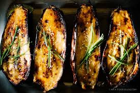 Oven Roasted Eggplant With Caramelized Miso Recipe I Am A Food Blog Recipe Oven Roasted Eggplant Miso Recipe Food