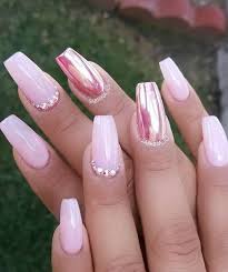 Pretty Pink Nail Art Ideas For 2017 Metallic Nails Design Quinceanera Nails Pink Acrylic Nails