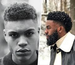 por curly hairstyles for black men