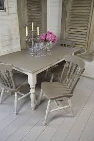 Grey White Shabby Chic Dining Table With 4 Chairs Artwork Shabby Chic Kitchen Table Shabby Chic Dining Tables Shabby Chic Dining Room