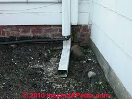 An exterior french drain is a trench 6 inches to a few feet in diameter that is dug along a declined slope on a property. Buried Downspouts Underground Drains For Roof Runoff