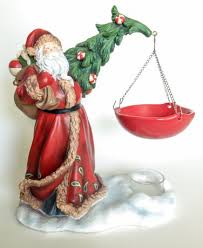 Yankee Candle Old World Santa Clause Hanging Tart Wax Melt Warmer Burner Christmas Home Decor