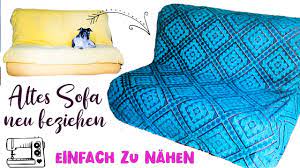Wenn sie dafür ein bettlaken aus leinen verwenden, dann. Anleitung Sofabezug Einfach Nahen Sofahusse Nahen Fur Anfanger Einfach Und Schnell Youtube