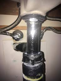 installed new drain in bathroom sink