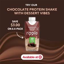Get $3.00 of a 4-Pack of Ripple Chocolate Protein Shakes at Target 🎯🍫