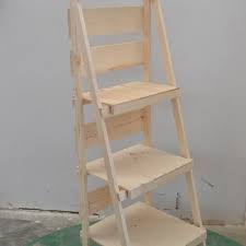 Typically, steps are on one side of the ladder only, but twin step ladders are available. Wooden Display Ladder Retail Stand Rack Store Fixtures