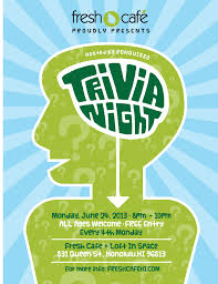 In return, ask that they spread the word that you're hosting a trivia night by handing out your postcards. 7 Trivia Flyer Ideas Trivia Trivia Night Trivia Night Flyer