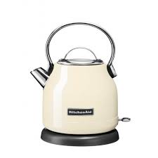 Choose from stovetop and electric hot water kettles that match your needs and decor. Kitchenaid Traditional Kettle 1 25l Almond Cream Harts Of Stur