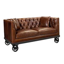 Your iron sofa stock images are ready. 2 Seater Chesterfield Leather Sofa With Iron Wheel Get Upto 45 Discount On Sheesham Furniture