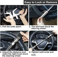 Faqs about locked steering wheels. Buy Turnart Steering Wheel Lock Universal Car Lock Anti Theft Device Retractable Steering Lock With 3 Keys For Auto Truck Suv Van Black Online In Taiwan B09463yxx8