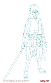 How To Draw Sasuke Uchiha From Naruto Mangajam Com Sasuke Drawing Naruto Drawings Uchiha