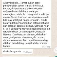 Sayangilah dan dampingi lah mereka sebaiknya. Mesej Ibu Bapa Pelajar Membuat Guru Guru Sriti Al Falah Tersentuh Hati Berita Parti Islam Se Malaysia Pas