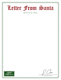 Unzip and open it with your.pdf reader and simply click in the center to write your own letter from santa. Printable Santa Letterhead Templates Free Printabulls