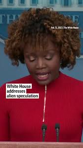 White House Press Secretary Karine Jean-Pierre addressed alien speculation  in a media briefing Monday regarding the unidentified objects downed over  the weekend. #whitehouse #ufo #aliens #apnews